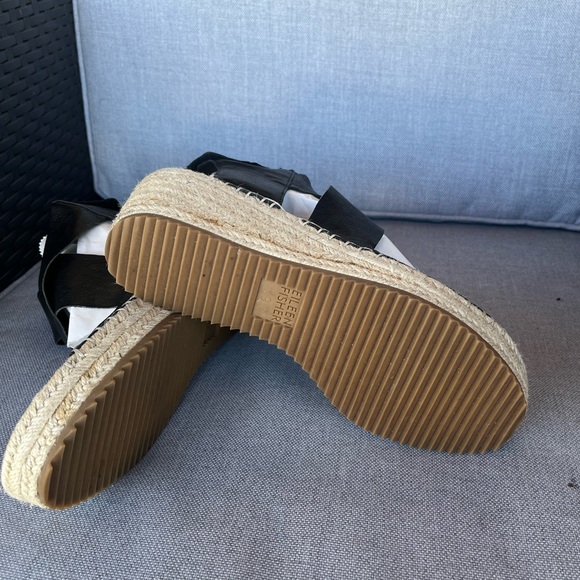 Eileen Fisher Black Espadrilles - Picture 6 of 10